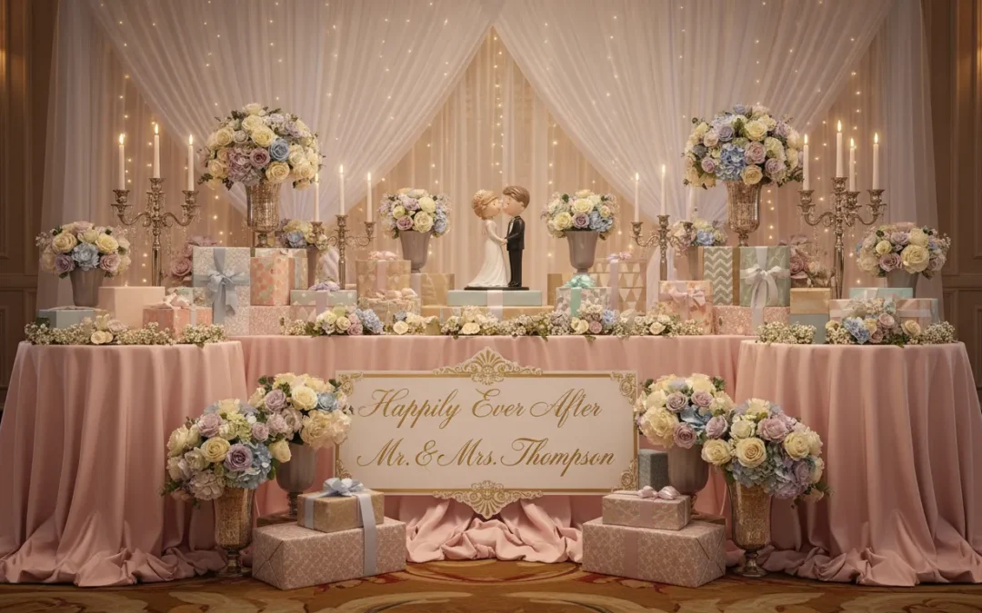 Mesa de regalos para boda: 8 ideas románticas y prácticas para tu día especial
