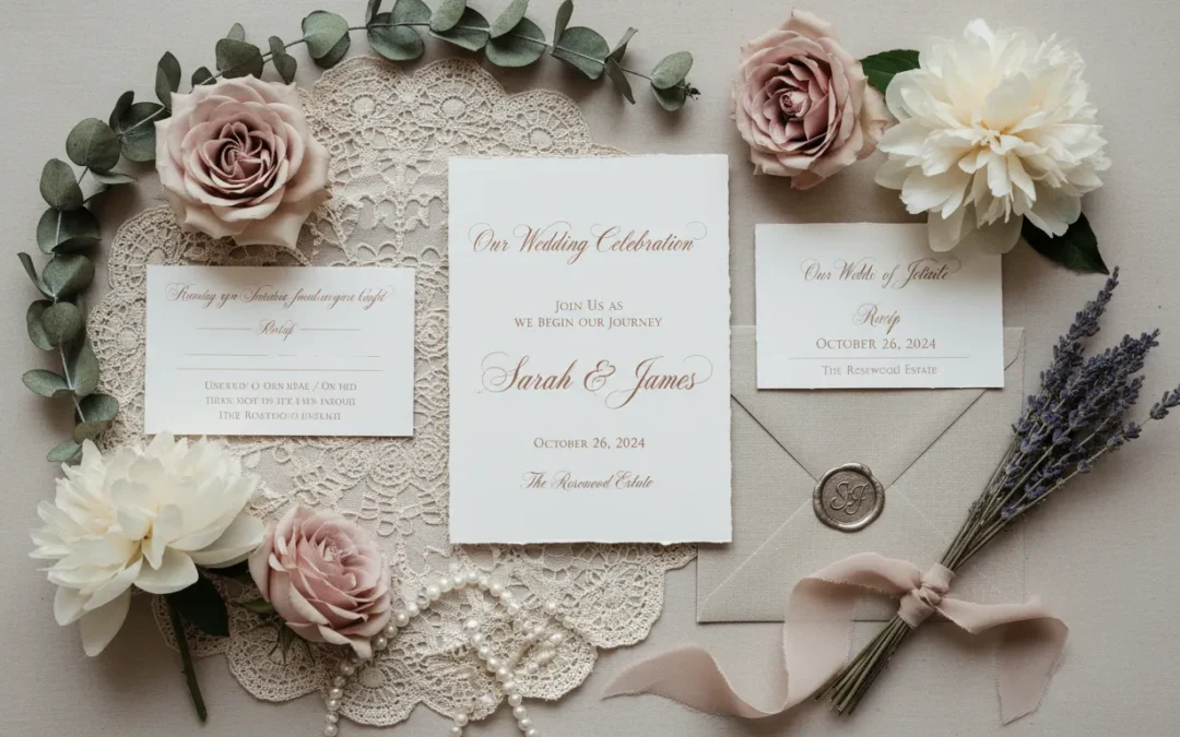 Qué debe llevar una invitación de boda: guía romántica para novias soñadoras